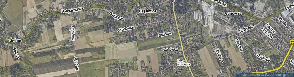 Zdjęcie satelitarne Sadowa ul.